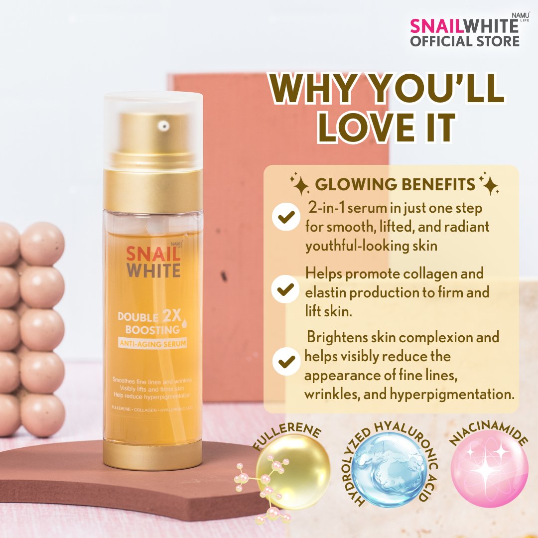 SNAILWHITE Double Boosting Anti-Aging Serum 40ml+40ml