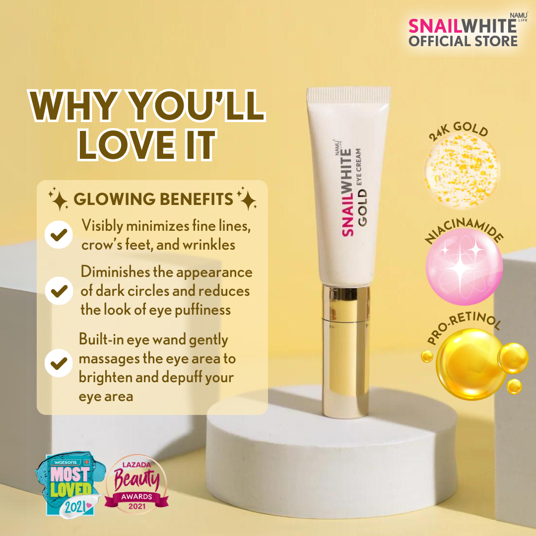 SNAILWHITE Gold Advanced Retinol Eye Cream 15ml