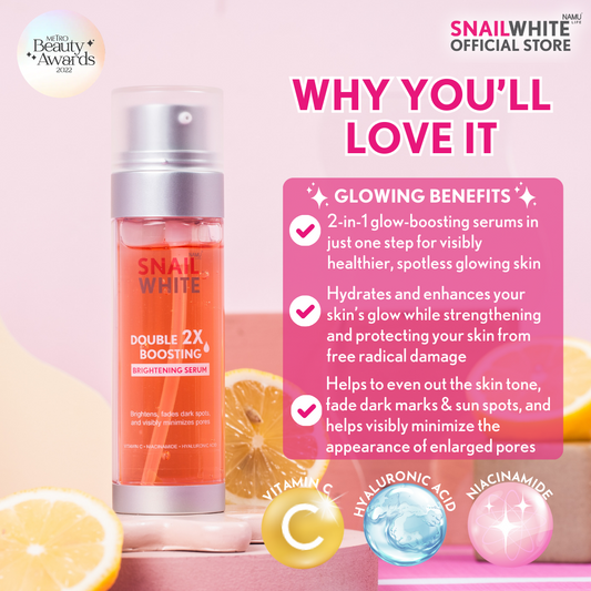 SNAILWHITE Double Boosting Brightening Serum 4ml+4ml