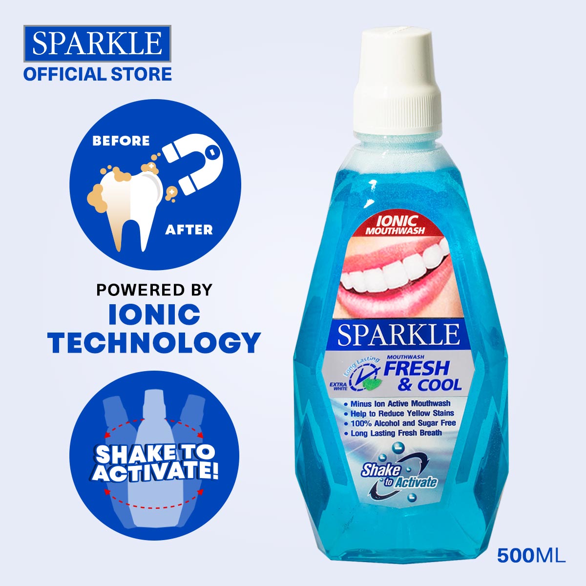 SPARKLE Mouthwash Fresh & Cool 500ml