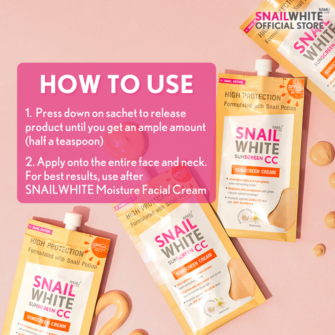 SNAILWHITE CC Sunscreen SPF 50+/PA+++ 6ml