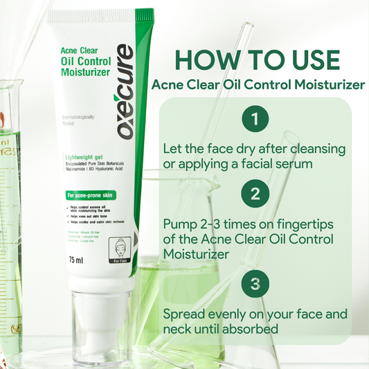 OXECURE Acne Clear Oil Control Moisturizer 75ml