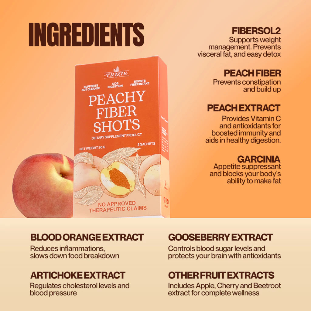 TRIZIE Peachy Fiber 7-Day (7 sachets x 10g)